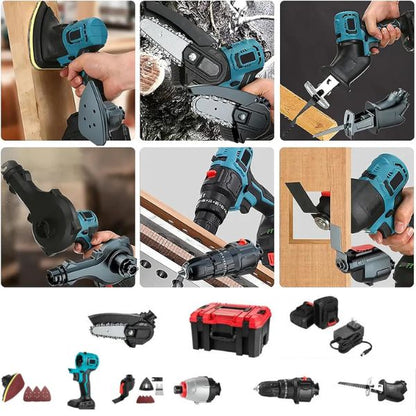 TALADRO INALAMBRICO | + 2 Baterías y 24 Accesorios GRATIS